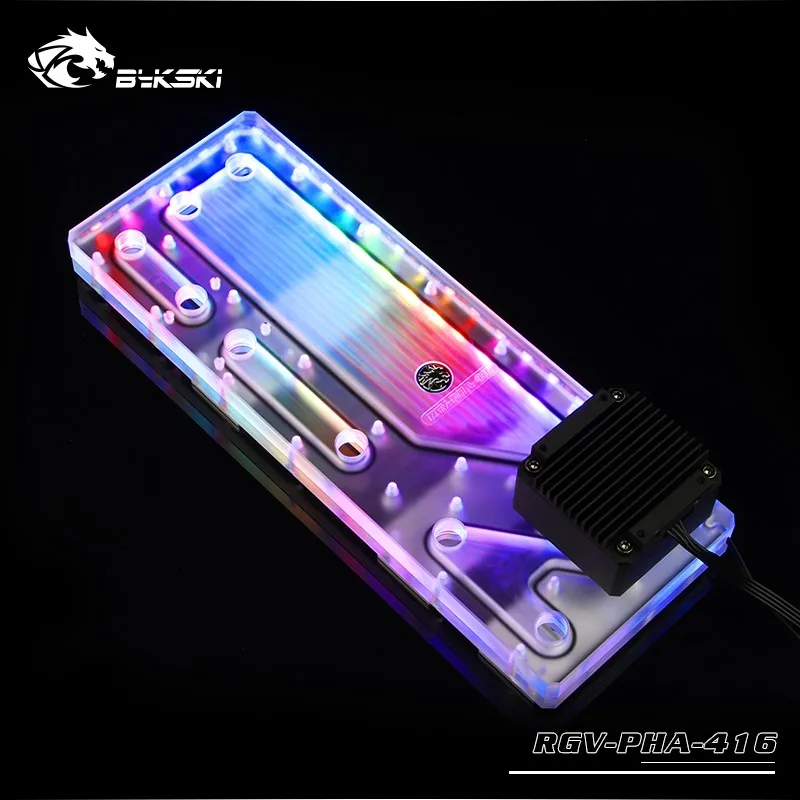  BYKSKI Acrylic Tank use for Phanteks 416 Computer Case / 3PIN 5V D-RGB / Combo DDC Pump Cool Water 