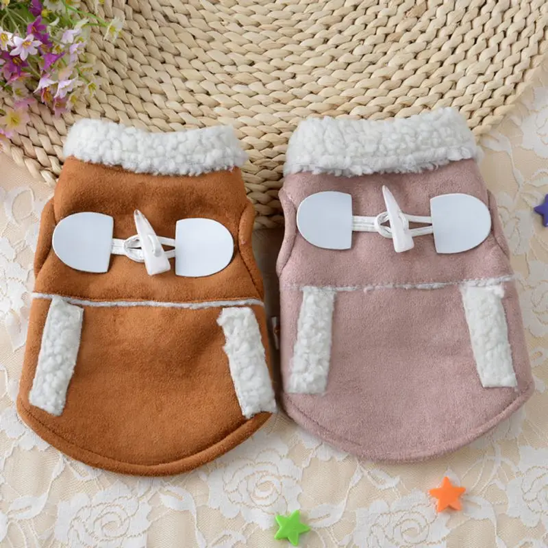 

NEW Pet Clothing Coat Shield Winter Warm Dog Clothes Motorcycle Vest Suit Coat Clothing Small Dog