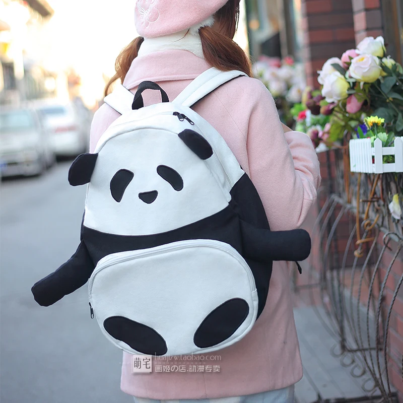 El más nuevo Harajuku estilo 3D Animal mochilas Panda loro oso pingüino bolso de hombro con manos y pies Mochila