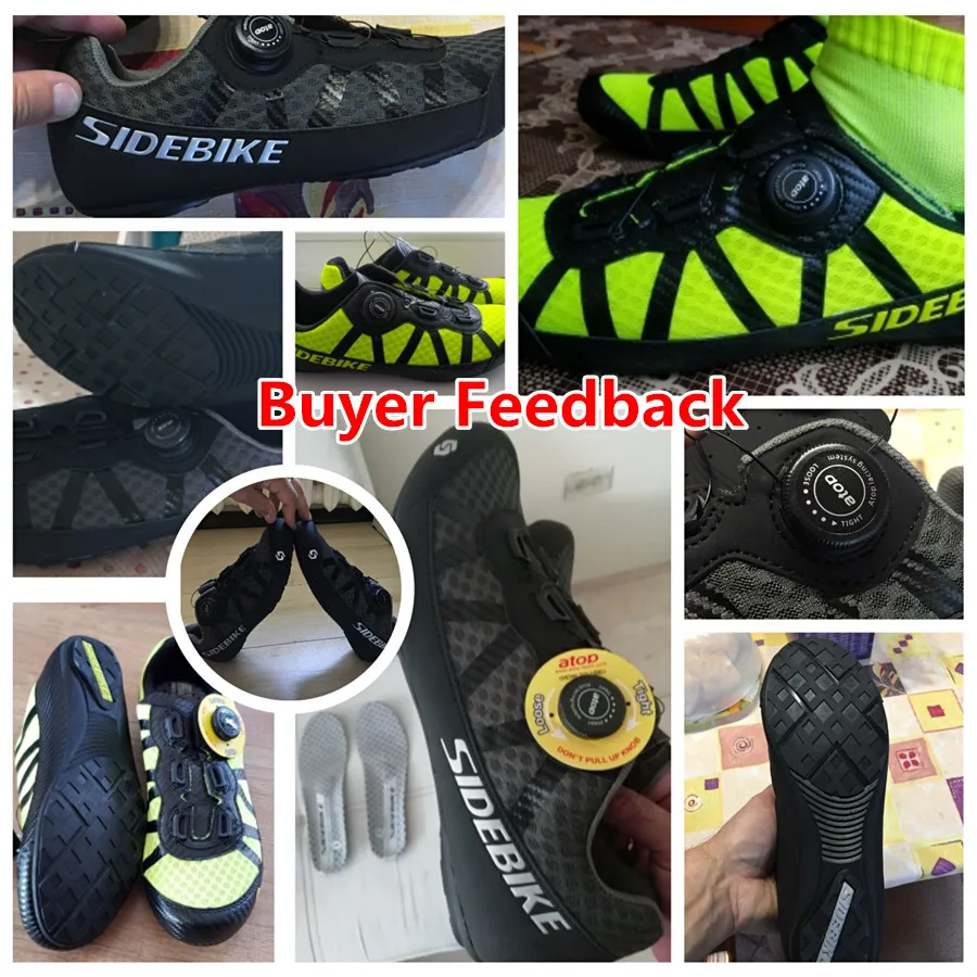 SIDEBIKE 2019 nuevos zapatos zapatillas de ciclismo de carretera al aire libre zapatos de carretera profesionales zapatos antideslizantes de bicicleta sin bloqueo hombre Zapatos de bicicleta