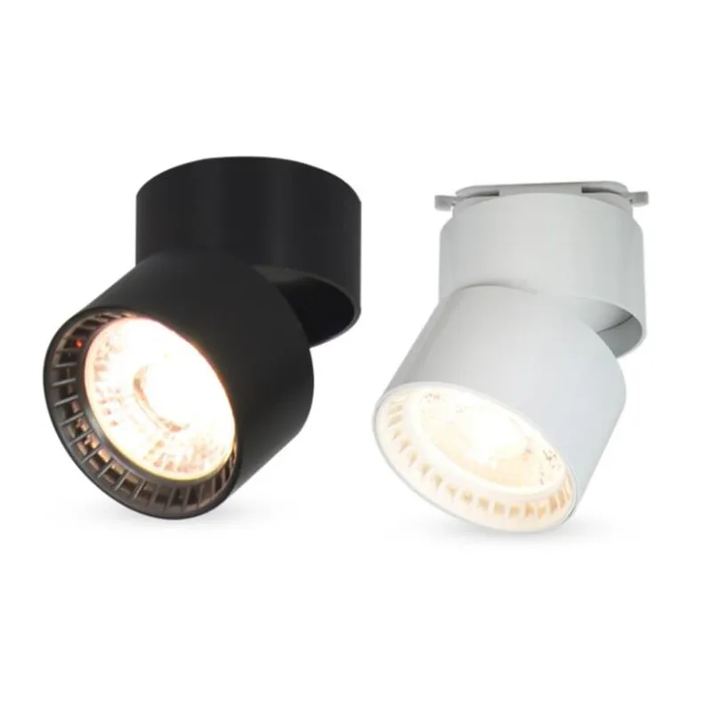 

COB LED Downlights Dimmable 15W Surface Mounted LED Ceiling Lamps Spot Light 360 Degree Rotation LED Track lights AC85-265V