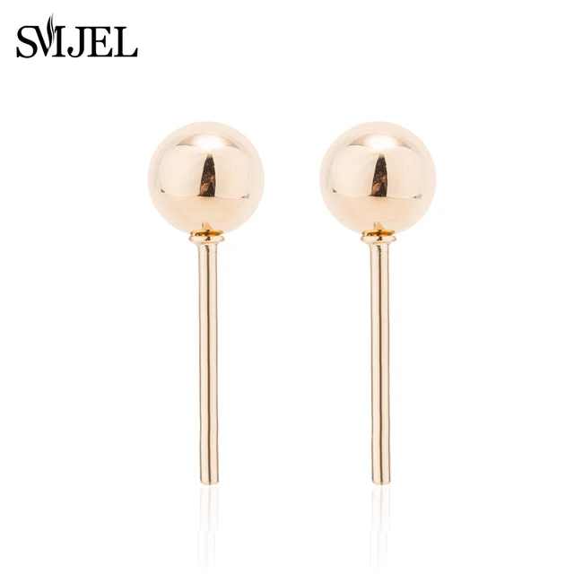 Gold Ball Earring