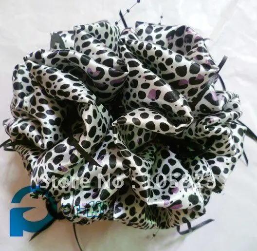 big satin flower hijab clip volumiser hair claw flower khaleeji clip hijab clamp 20pcs/lot