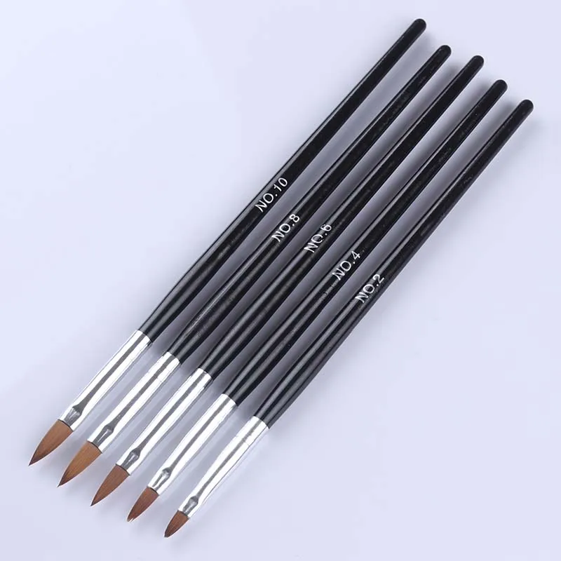 Dual End Nail Art Acrylic Carving Carving Emboss Modeling Builder Rhinetstone Beads Dotting Picking Pen Brush - Цвет: 10