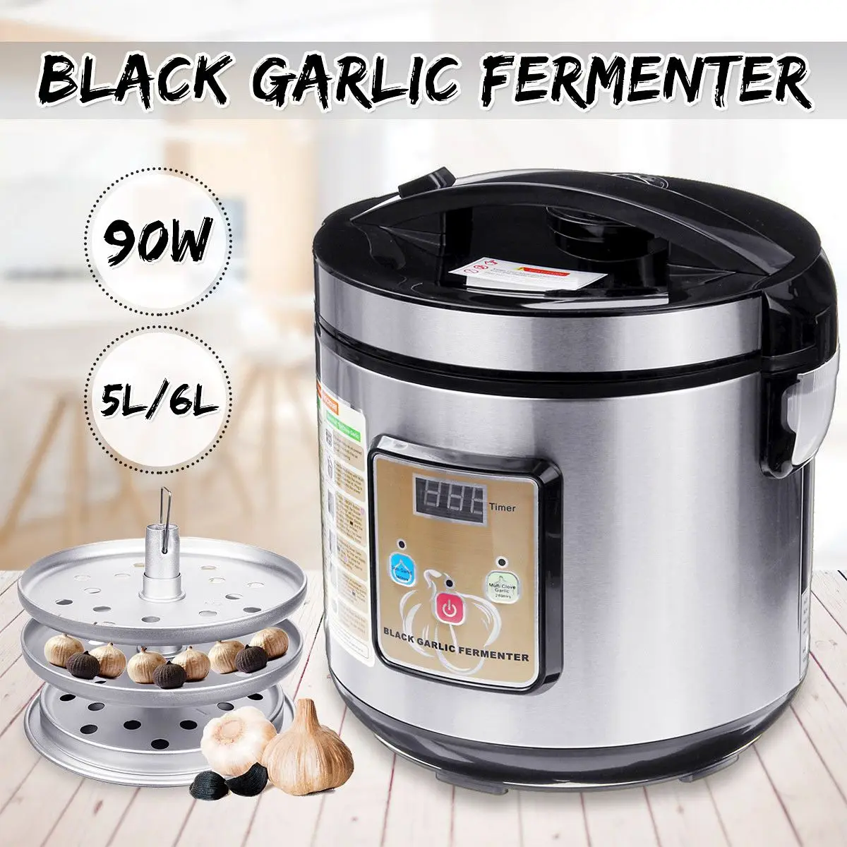 

Digital Display Automatic Black Garlic Fermenter 5L/6L 110V 220V Fermentation Machine Household Home diy Kitchen Cooking Tools