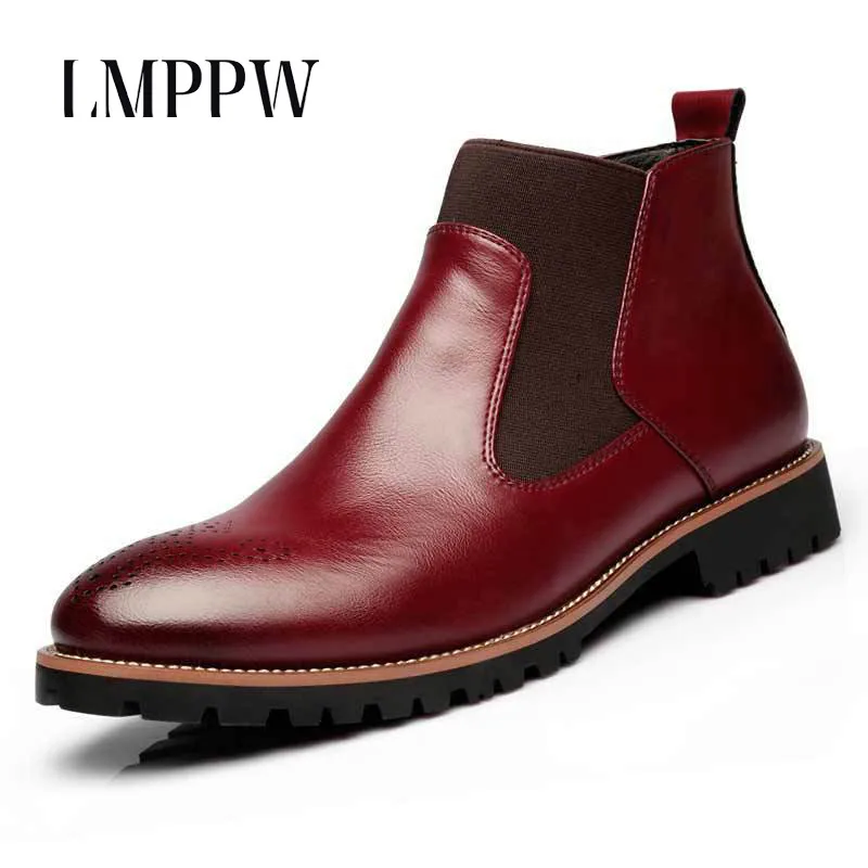 

Luxury Brand Chelsea Boots Men Genuine Leather Boots Spring Autumn Ankle Boots for Men Casual Shoes Motorcycle Boots Fashion