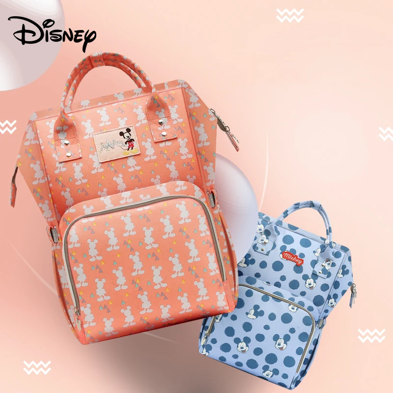 Сумка для подгузников Disney вместительный рюкзак из ткани Оксфорд с изоляцией