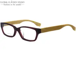 Высокое качество модные женские туфли бордовый Bamboo ХРАМ СВЕТ Рамки классические очки/очки Рамки природа C1