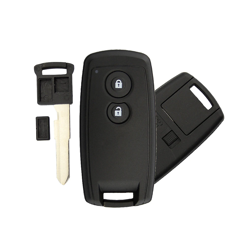 OkeyTech 2 кнопки бесключевого входа дистанционного ключа оболочки авто ключ крышка чехол брелок со вставкой лезвие для Suzuki SX4 Grand Vitara Swift