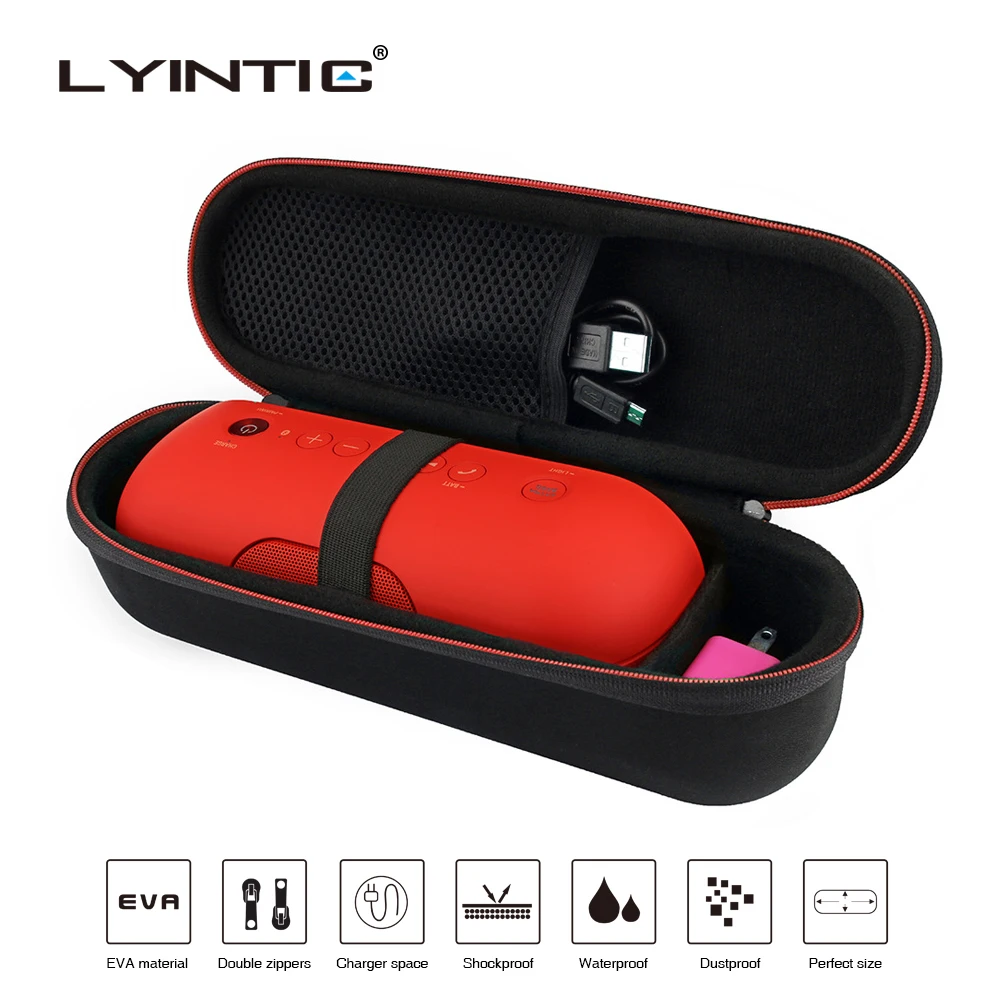 New Eva Hard Travel Carrying Portable Speaker Bag Cover Box Case For Sony Xb Sony Srs Xb Sony Srs Xb Extra Space For Plug Speaker Accessories Aliexpress