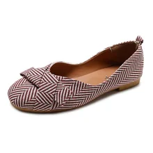 Г., новые осенние женские туфли с квадратным носком на плоской подошве красные повседневные туфли-лодочки с мягкой подошвой в полоску женские лоферы