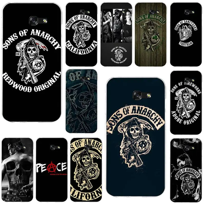 

Fashion Sons of Anarchy Soft TPU Phone Cases Clean for Samsung Galaxy S2 S3 S4 S5 Mini S6 S7 S8 S9 S10 Edge Plus Lite Note 5 8