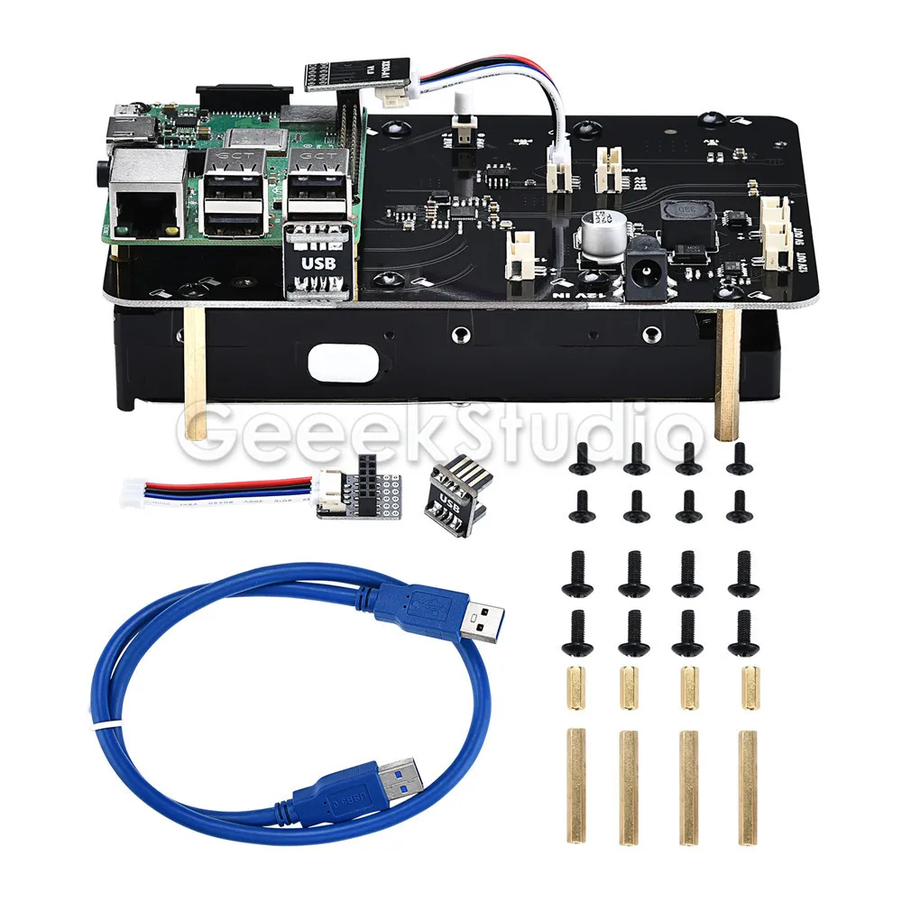 Raspberry Pi X830 V2.0 3,5 дюймов SATA HDD жесткий диск для хранения плата расширения Комплект для Raspberry Pi 3 B+(Plus)/3 B/2 B