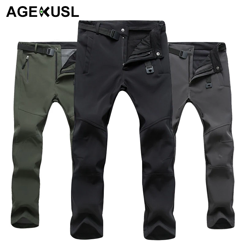 

TWTOPSE Winter Men Cycling Pants Bike Bicycle Warm Fleece Water Resistant Windproof Sport Trousers Hiking Camping Skiing Pants