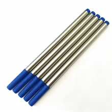 5 шт 0,5 мм черные, голубые чернила Заправка для роликовых шариковых картриджи для ручек