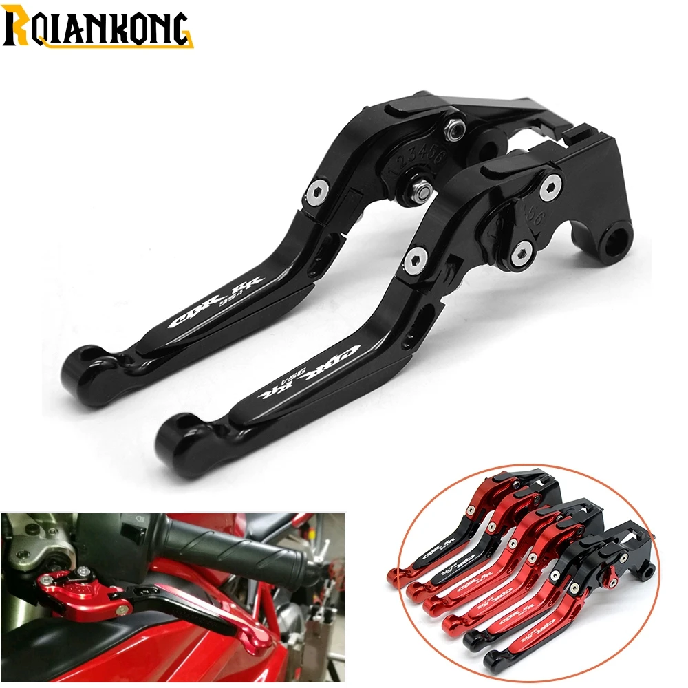 

For honda CBR250R CBR 250R 2011 2012 2013 Motorcycle accessories Folding extendable brake clutch levers with logo