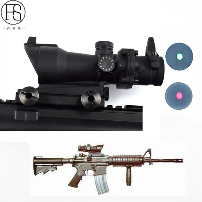 

Hunting Scope Tactical 1 X 32 Red Green Dot Sight Scope with 20mm Weaver Rail Mount for Rifle