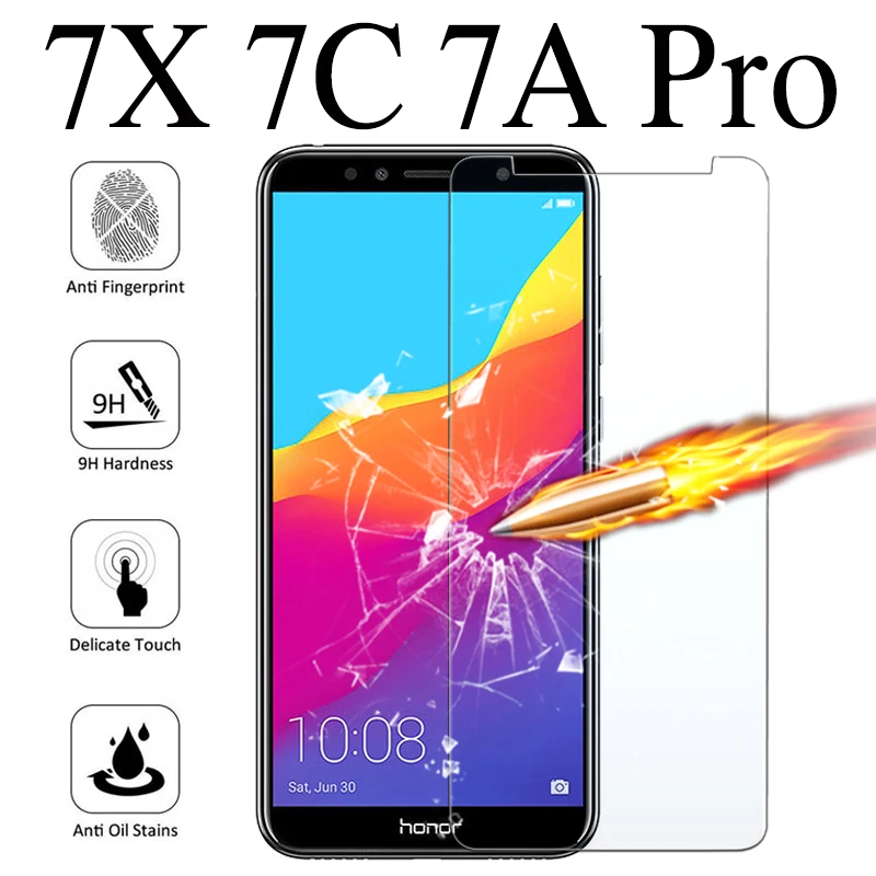 

7C Pro Protective Glass For Huawei Honor 7A Pro Glass On Honor 7X Screen Protector Hwawei 7 A C X 7CPro 7APro A7 C7 Tremp Glas