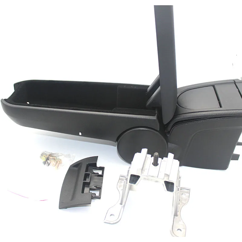 

Car leather Armrests box with Cup holders storage case console black color for VW Polo 2011 - 2016