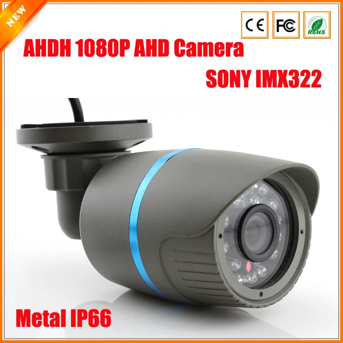 Ultra Low Illumination 1/2.9'' SONY IMX322 Sensor AHDH 1080P AHD Camera CCTV IR Cut Filter Camera AHD 1080P Outdoor Waterproof