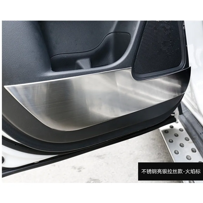Для MITSUBISHI outlander 2013- нержавеющая сталь 4 шт. декоративная дверь анти-ударная панель декоративная наклейка для автомобиля аксессуары