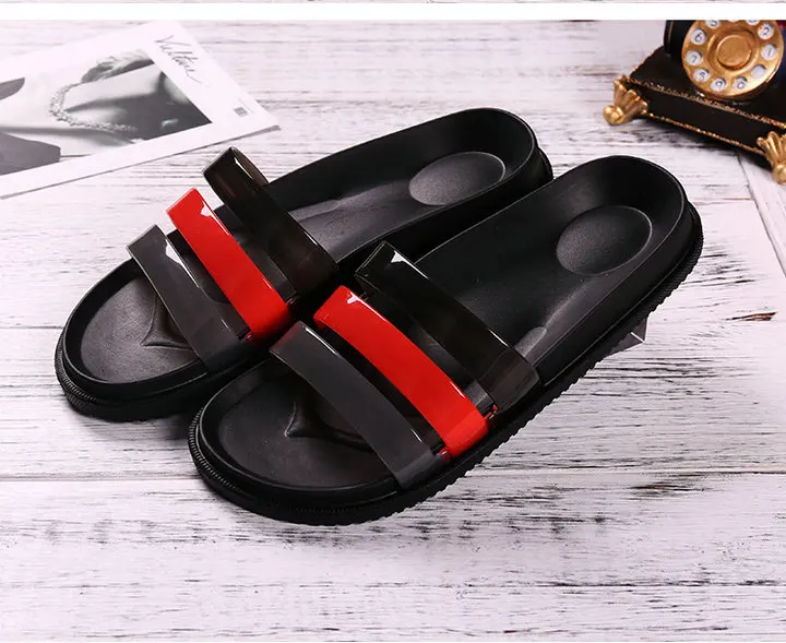 Hot Selling Men Slides Summer Beach Cool Men Outdoor Indoor Dual Purpose Flat Slipper Bathroom Antiskid Slippers (9)