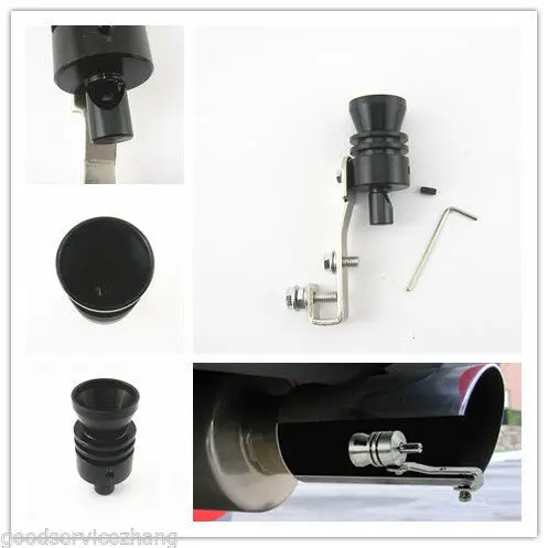 

Black Turbo Sound Whistle Muffler Exhaust Pipe Simulator Whistler For Plymouth