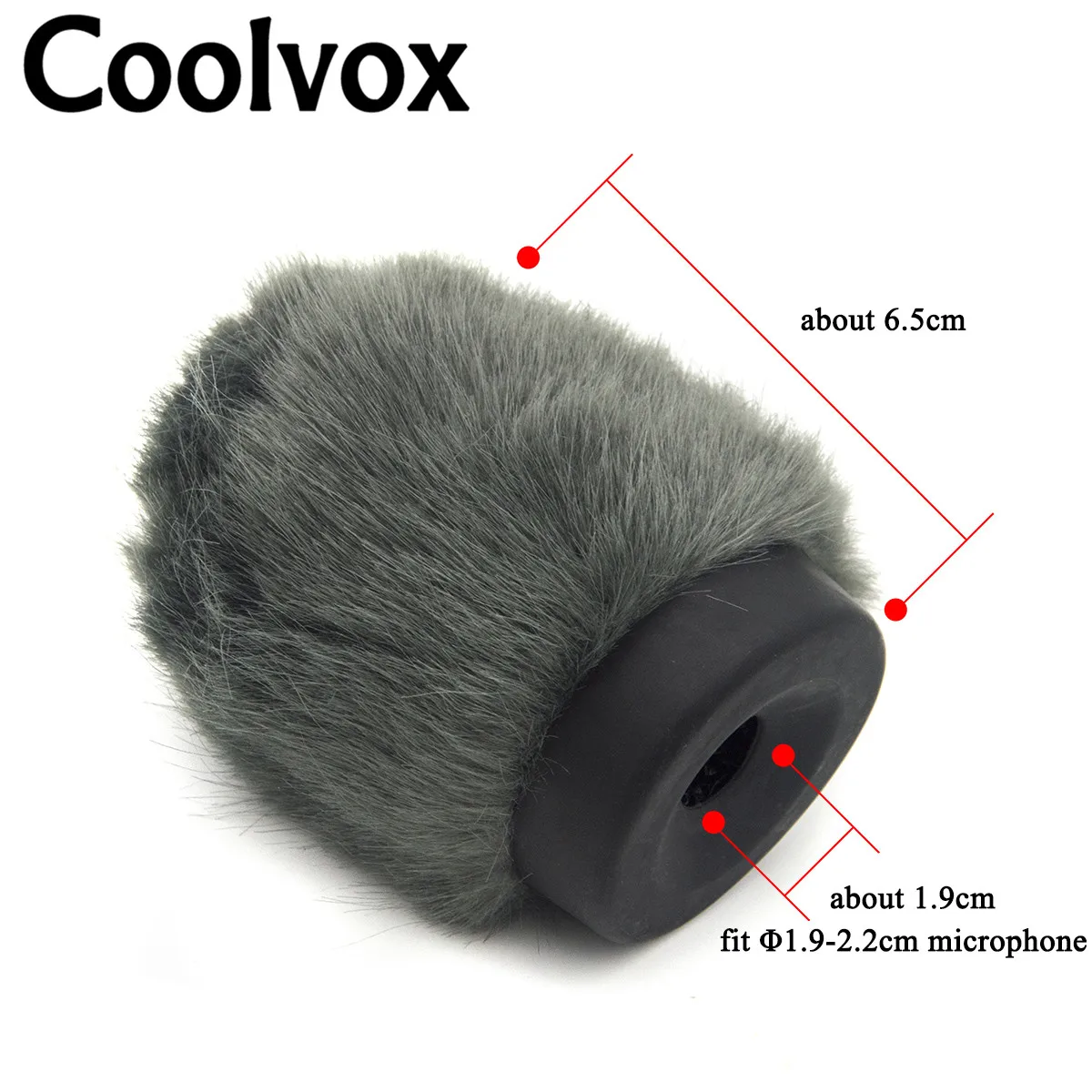 Меховой ветрозащитный экран Coolvox пушистая ветровая муфта для конденсаторного