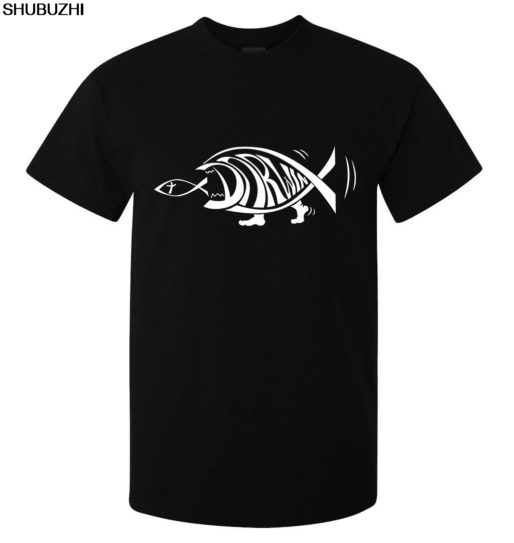 Darwin Fish Eating Jesus Fish Funny Art men's (woman's available) t