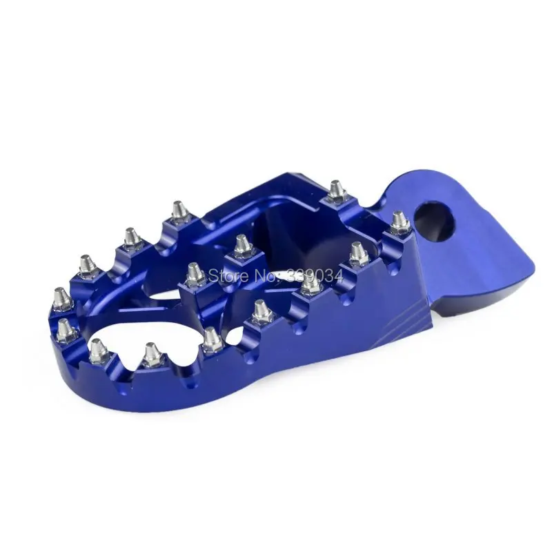 Blue Motorcross Wide Fat Foot Pegs for Yamaha WR250R 2008-2015