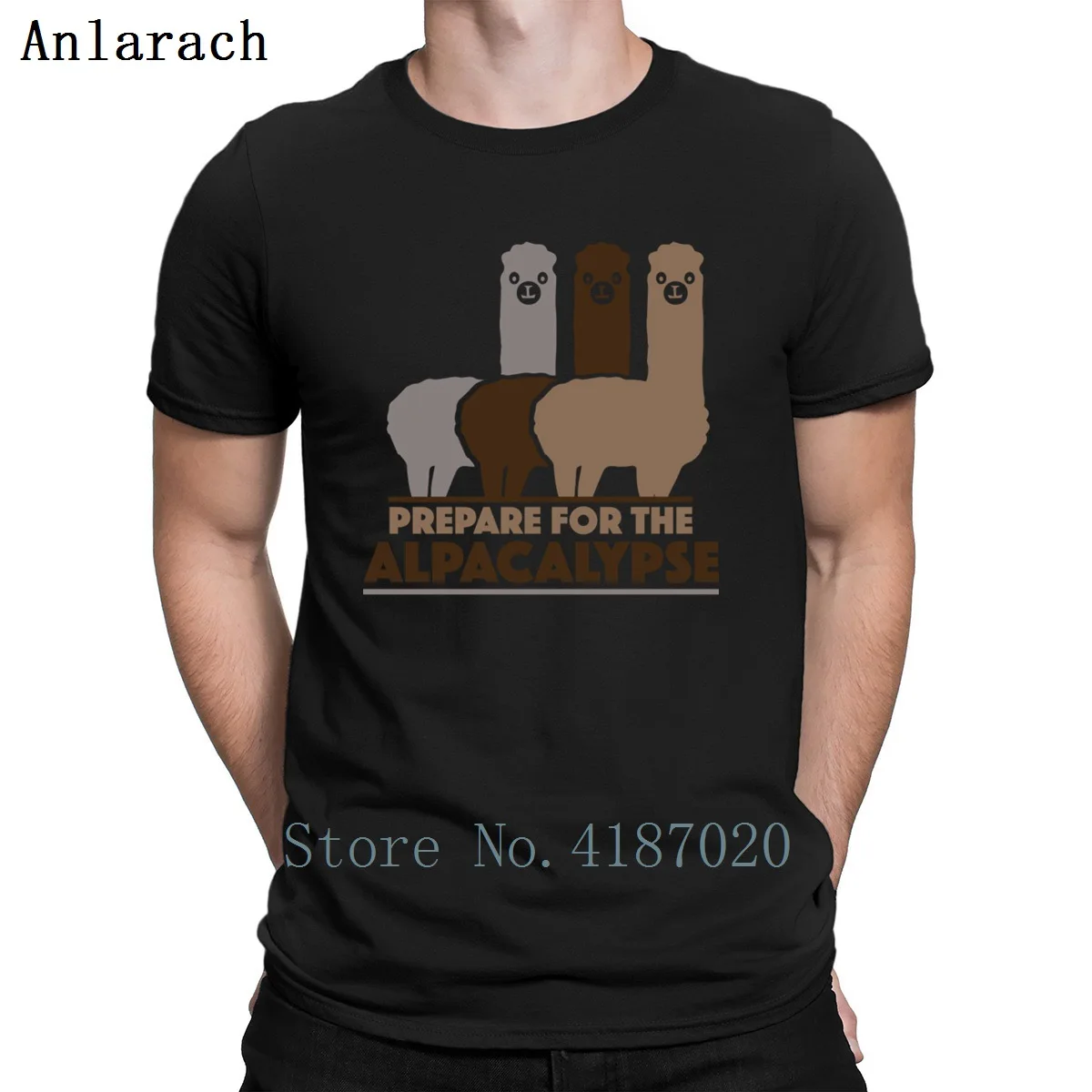 buy Prepare For The Alpacalypse Tshirts Creative Novelty O Neck Summer Style Men #039;s Tshirt Basic Gents Trendy Tee Tops