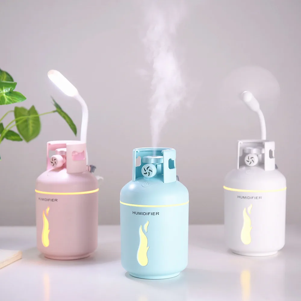

320ml Air Humidifier for Car Gas Tank Ultrasonic Humidifier Aroma Aromatherapy Diffuser Mist Home Office Air Refreshing Anti-Dry