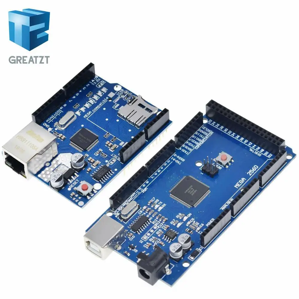 GREATZT UNO Ethernet W5100 плата расширения сети SD карта щит для Arduino с Mega 2560 R3 Mega2560 REV3