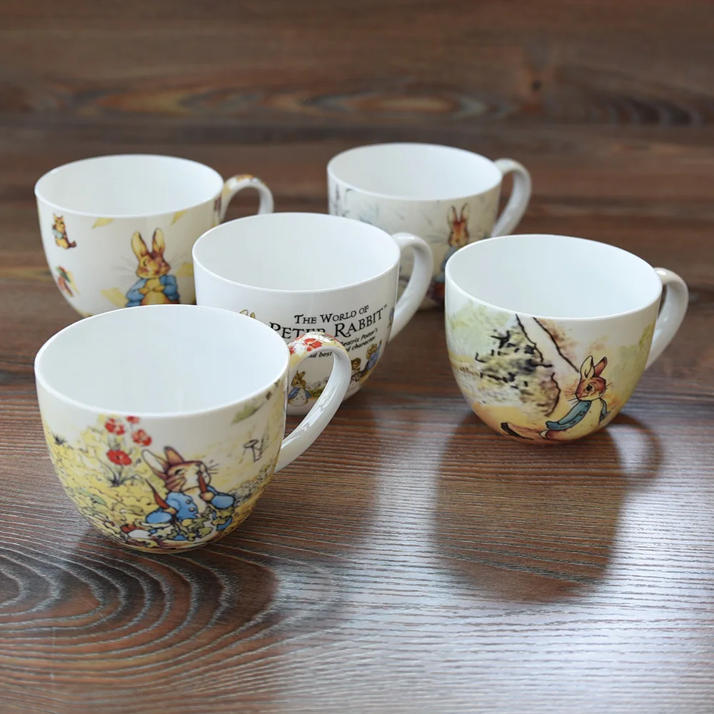 

Peter Rabbit 700ml Breakfast Coffee Mug Big Cute Cartoon Anime Mug Tea Milk Ceramic Mugs Personal Office Cups Porcelain Tumblers