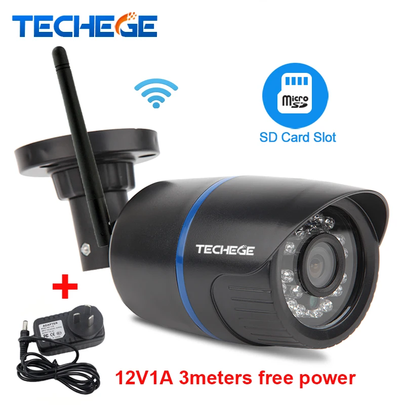 bilder für Techege 720 P WIFI Ip-kamera Wasserdichte 1080 P HD Netzwerk 1.0MP wifi kamera tag nignt vision Outdoor ip-kamera freie strom adapter bilder für Techege 720 P WIFI Ip-kamera Wasserdichte 1080 P HD Netzwerk 1.0MP wifi kamera tag nignt vision Outdoor ip-kamera freie strom adapter