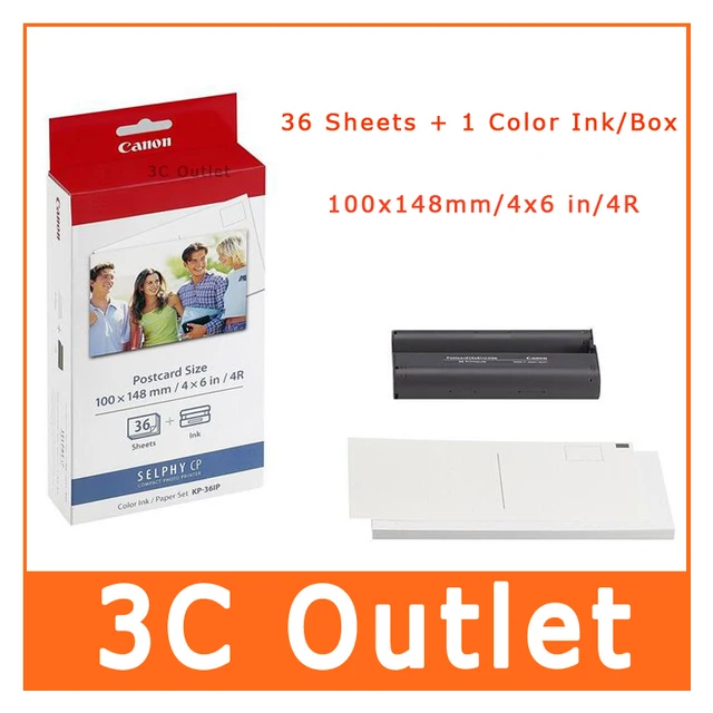 genuine kp 36ip color ink set 36 sheet post card size 4r for post card size