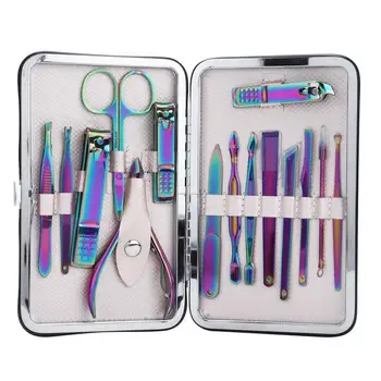 

15Pcs/Kit Portable Nail Clippers Manicure Scissors Grooming Tool Set Stainless Steel Rustproof