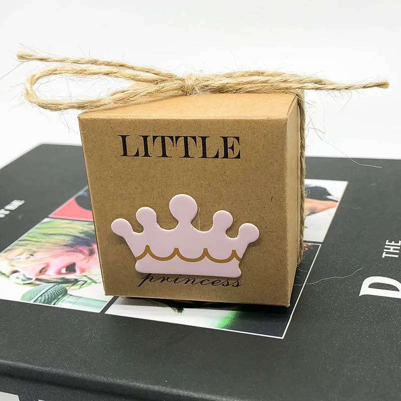 20 шт DIY коробка для конфет из крафт-бумаги, Подарочная коробка для детей на день рождения