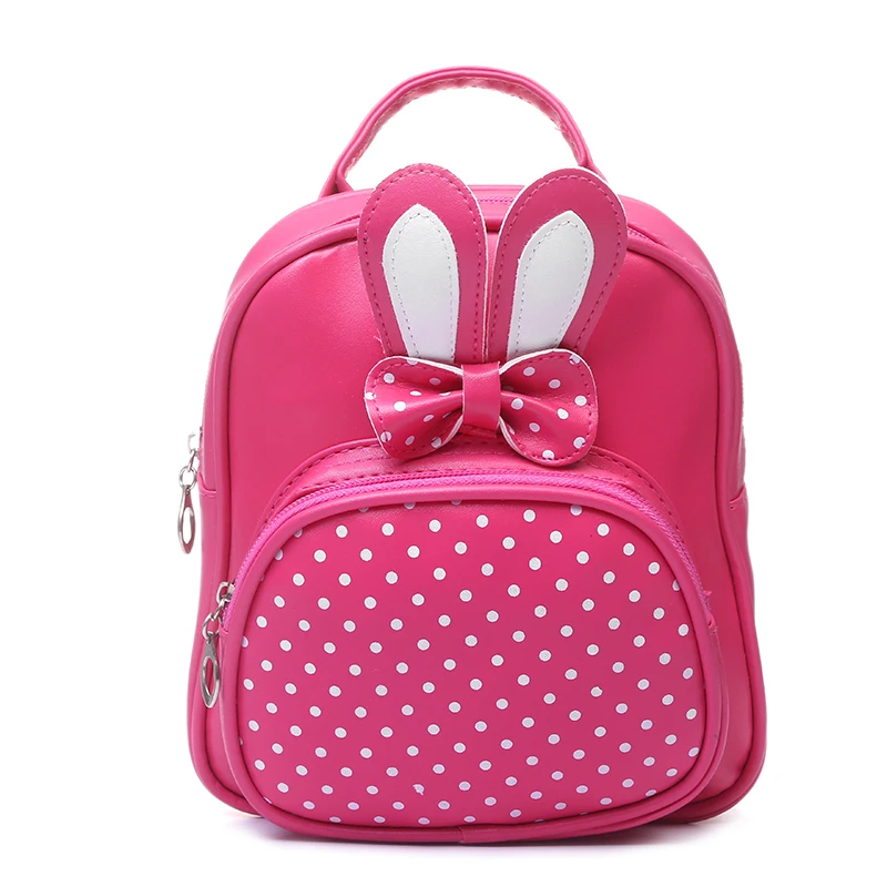 

Kids Mini Backpack Cute Rabbit Ear School Shoulder Bags for Baby Girls Dot Backpacks Children Back Pack