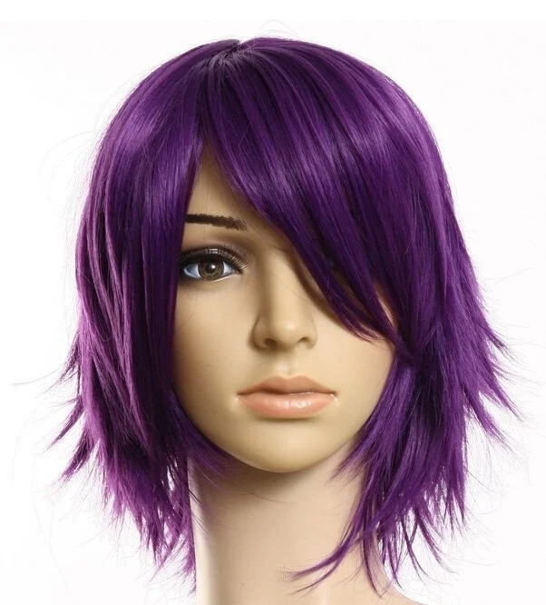 Harajuku Pria Laki laki Tahan Panas Rambut Sintetis Anime Wig Cosplay
