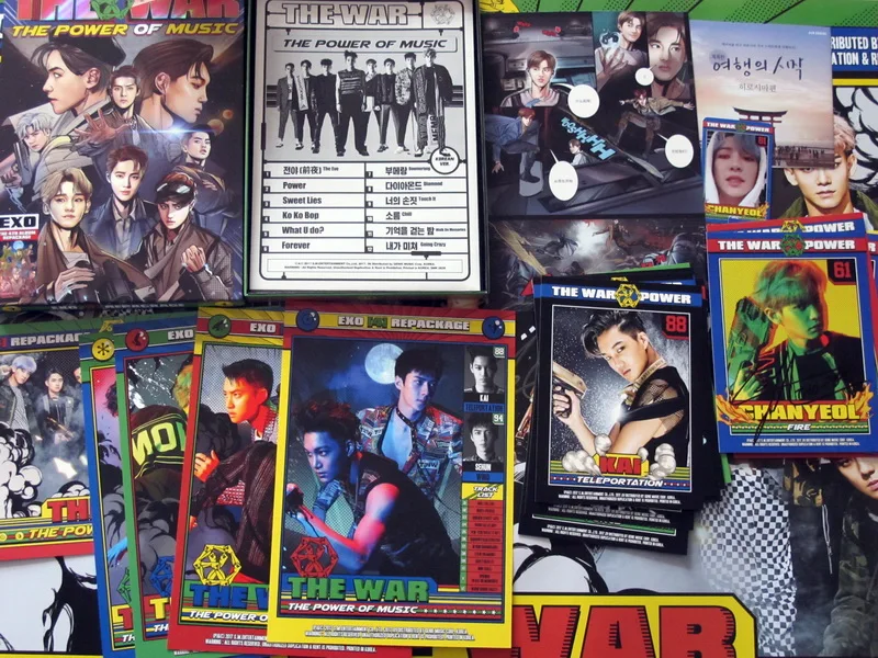 Signed Exo Autographed Following 4th Album The War The Power Of Music Cd Photobook K Pop 092017 Album Exo K Pop Albumexo Autograph Aliexpress