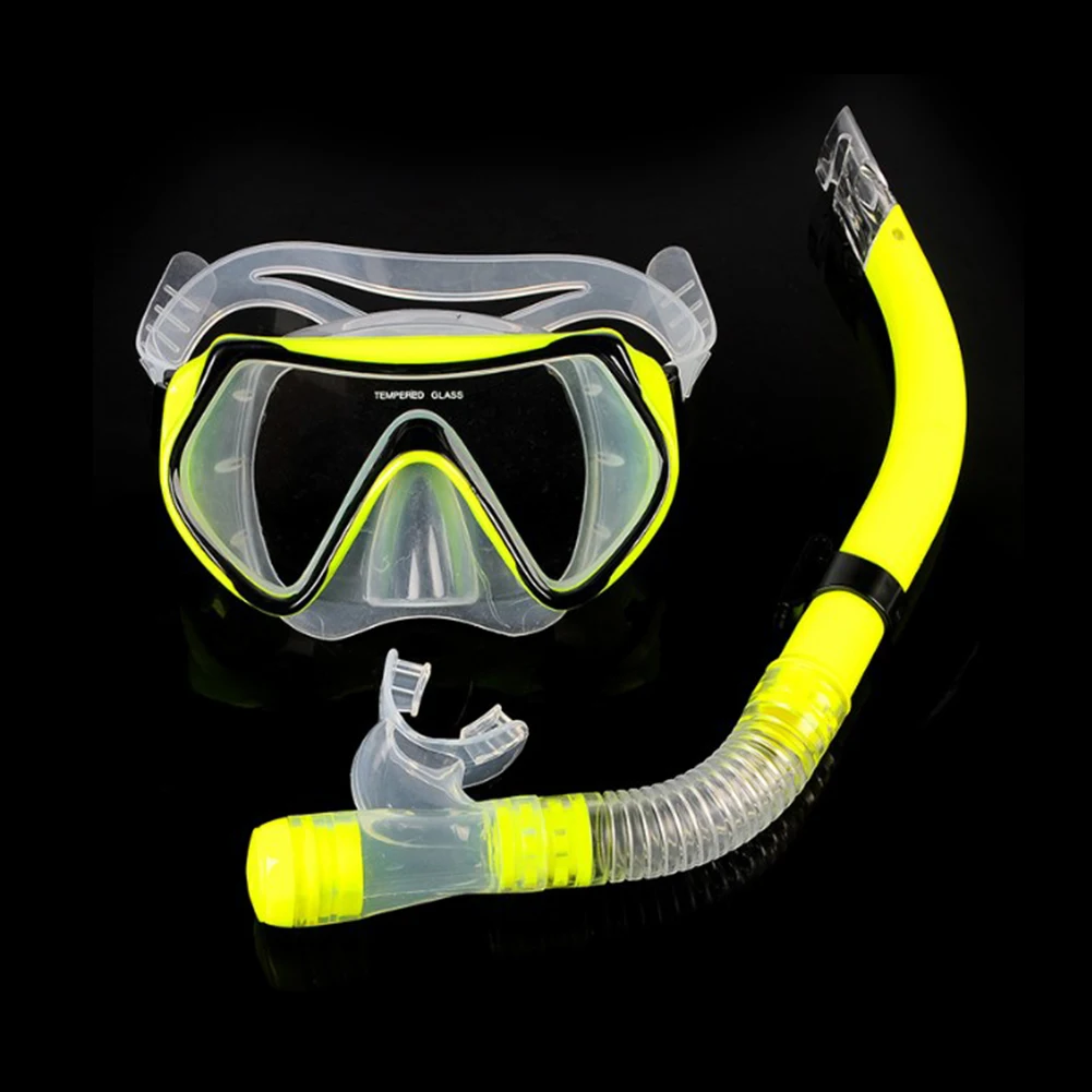 Высокий Охват планшайбы костюм полусухое дыхательной трубки оборудования Дайвинг маска очки
