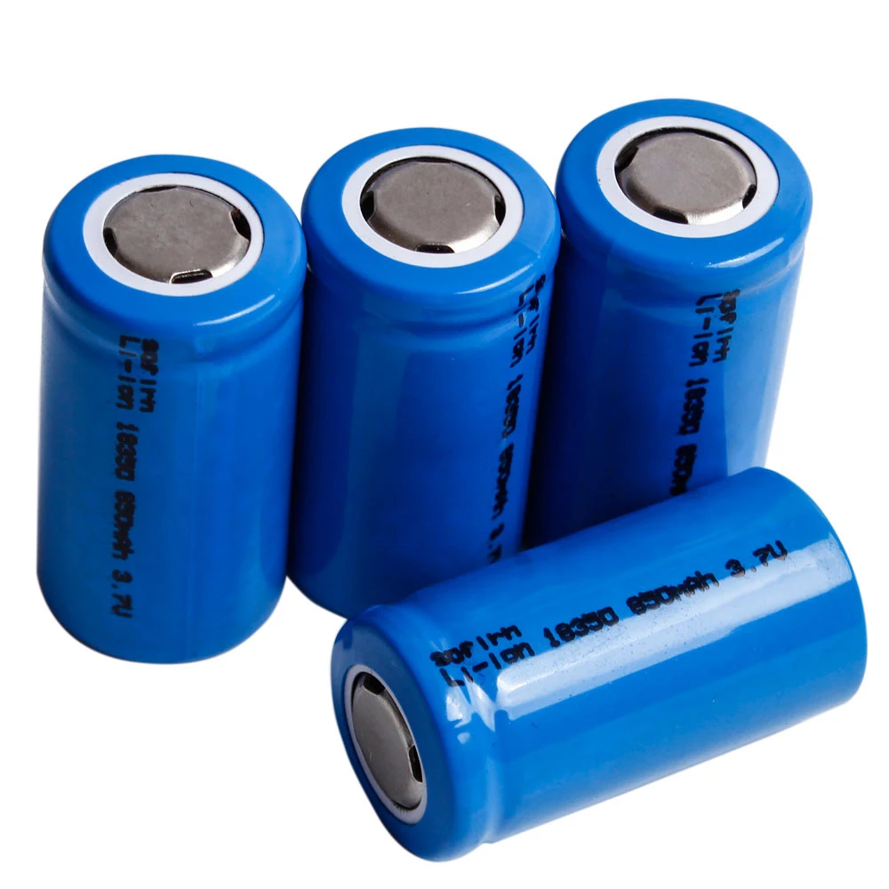 Sofirn 18350 850mah Rechargeable Battery 3.7V Lithium Batteries Flat