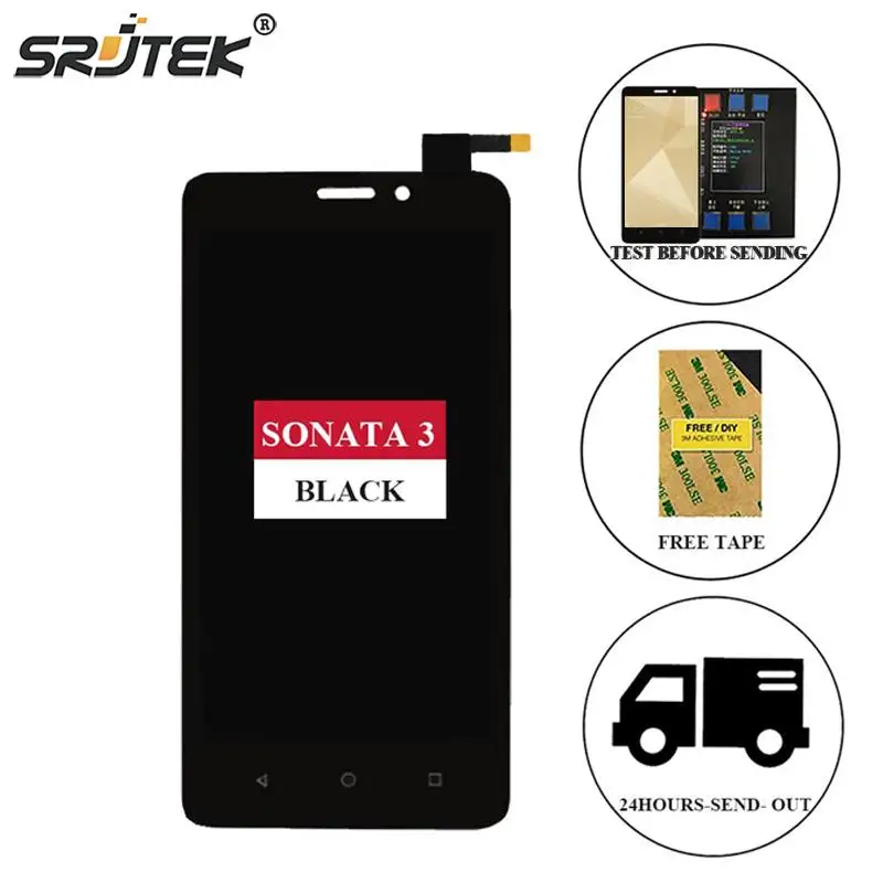

Srjtek For ZTE Sonata 3 Z831 Z832 LCD Display Matrix + Touch Screen Digitizer Full Assembly For ZTE Sonata 3 Z 831 Z 832 Black