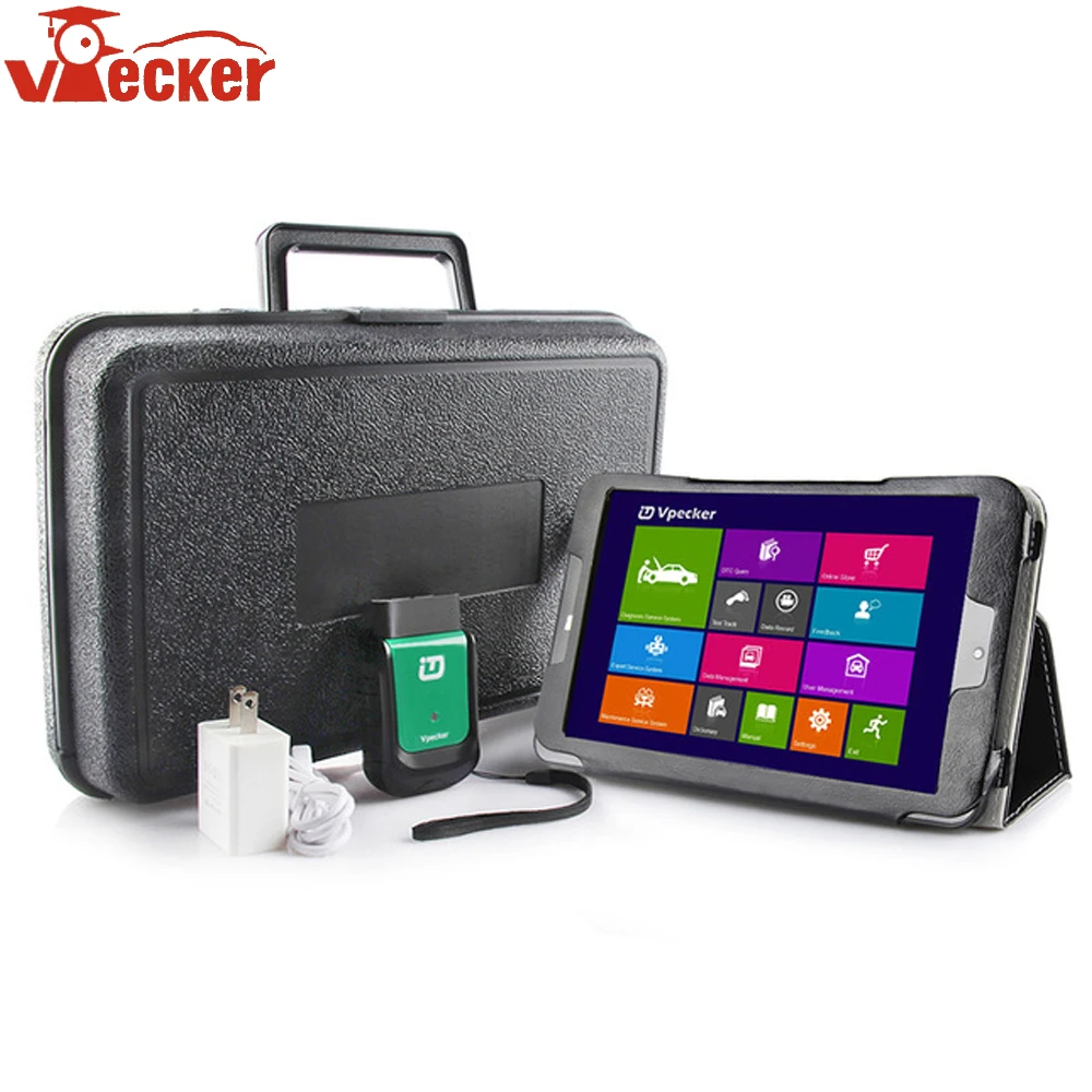 

Vpecker V10.6 Full Systems Auto Scanner with WIN 10 System Car Diagnostic Tablet OBDII Autoscanner 8 inch touch screen OBD2 scan