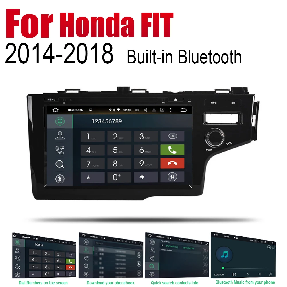 Excellent Android Car DVD GPS Navi for Honda FIT 2014~2018 player Navigation WiFi Bluetooth Mulitmedia system audio stereo EQ RHD 5 Excellent Android Car DVD GPS Navi for Honda FIT 2014~2018 player Navigation WiFi Bluetooth Mulitmedia system audio stereo EQ RHD 5