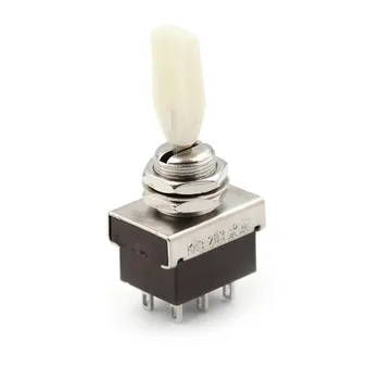 

KN3-203B AC 250V 3A 3 Position ON/OFF/ON DPDT Flat Handle Toggle Switch