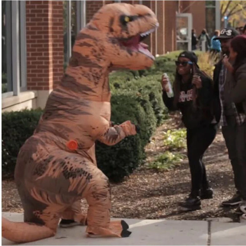 t rex Halloween Costume Purim Cosplay Party Inflatable t rex Dinosaur Costume Jurassic World Adult Costume