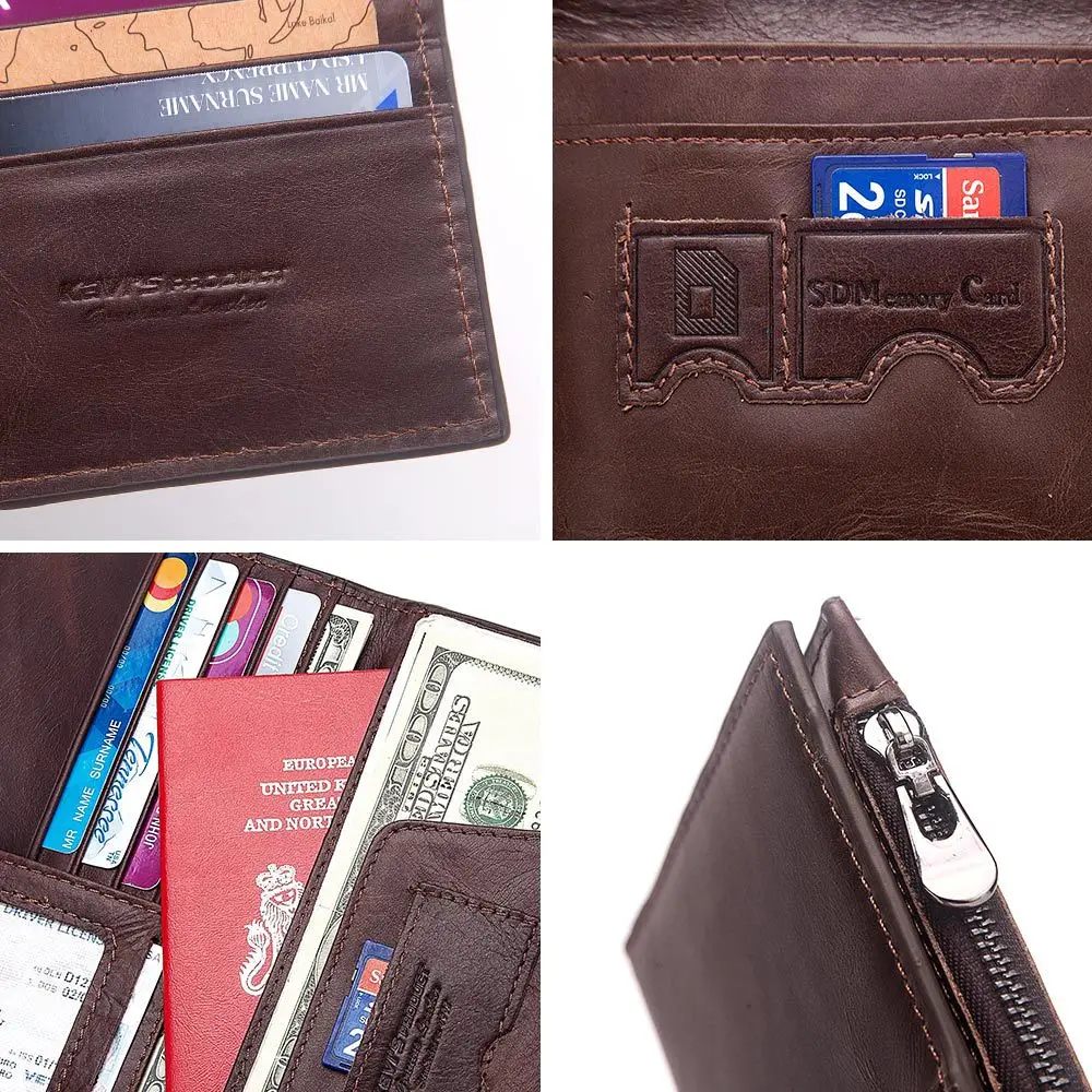 Пояса из натуральной кожи Обложка на паспорт для поездок кошелек Rfid защиты Vallet ID