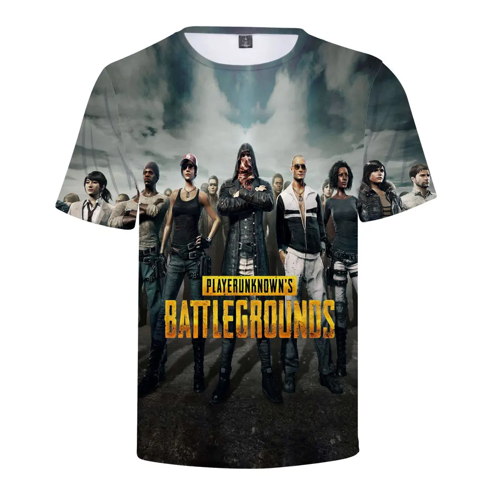  BING RUI CO Hot Game PUBG 3D T-shirt Men/women Fashion Playerunknown's Battleground Men's T-shirt P